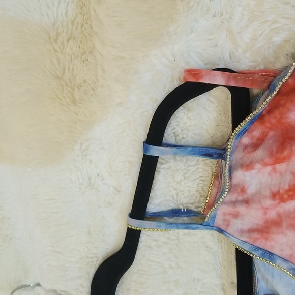 Lulla Collection by Bindya Tie Dye Top/Cover Up size L or XL - Picture 3 of 10